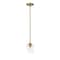 Z-Lite Joliet 1 Light Mini Pendant, Olde Brass & Clear 473MP-OBR - alternate 1